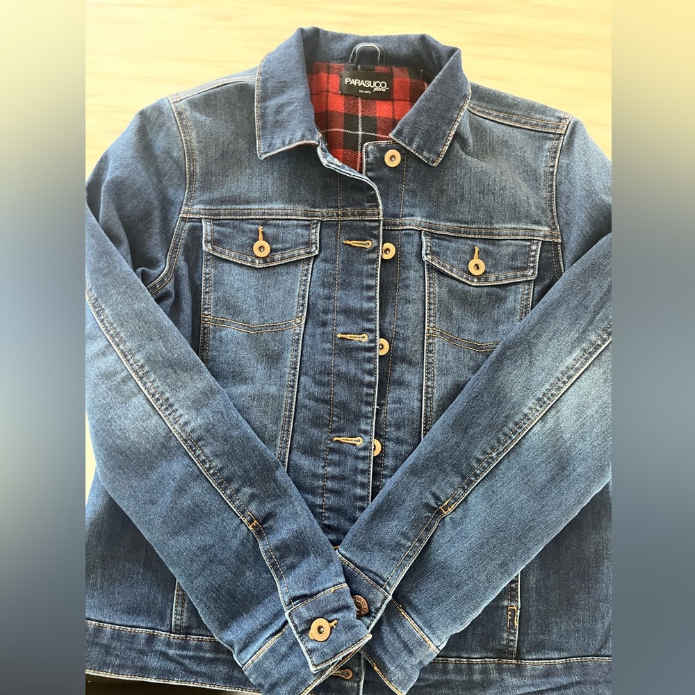 Like new PARASUCO lined jean jacket